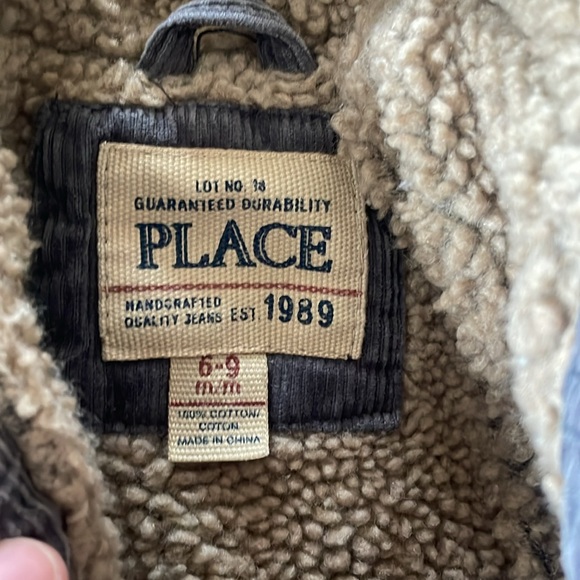Baby boys Vintage Fleece Sherpa Lined Corduroy Jackets Button Down Thickened - Picture 3 of 6